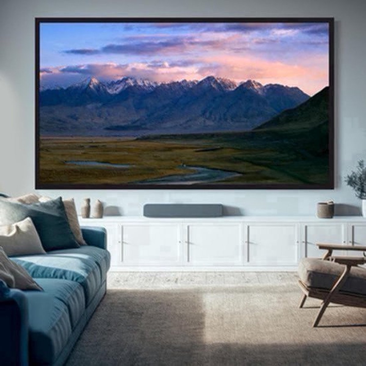 Projectiescherm – Beamer Scherm – Projectiedoek – Beamerscherm – Projectorscherm – 3,3 Meter Groot – Aluminium Frame – 160° Kijkhoek – 16:9 4K HD
