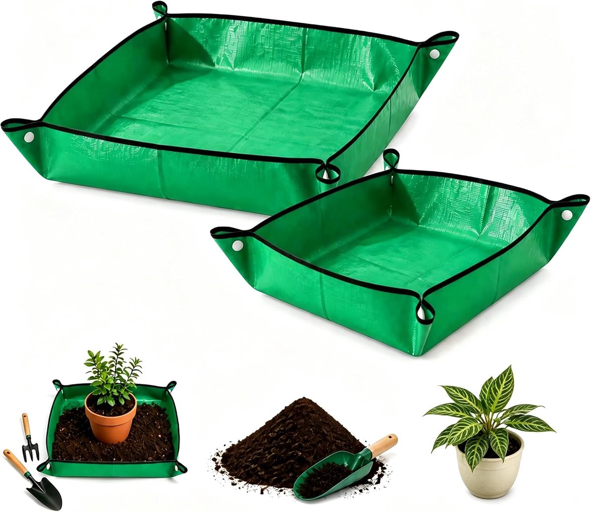 set van 2 plantenonderleggers