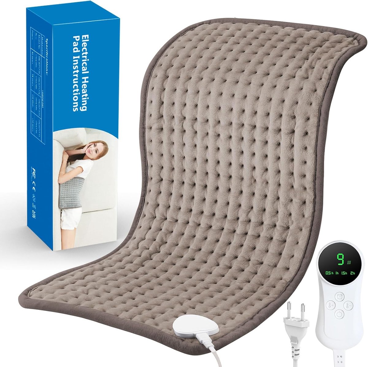 Verwarmingskussen Elektrisch 30x60 cm met automatische uitschakeling