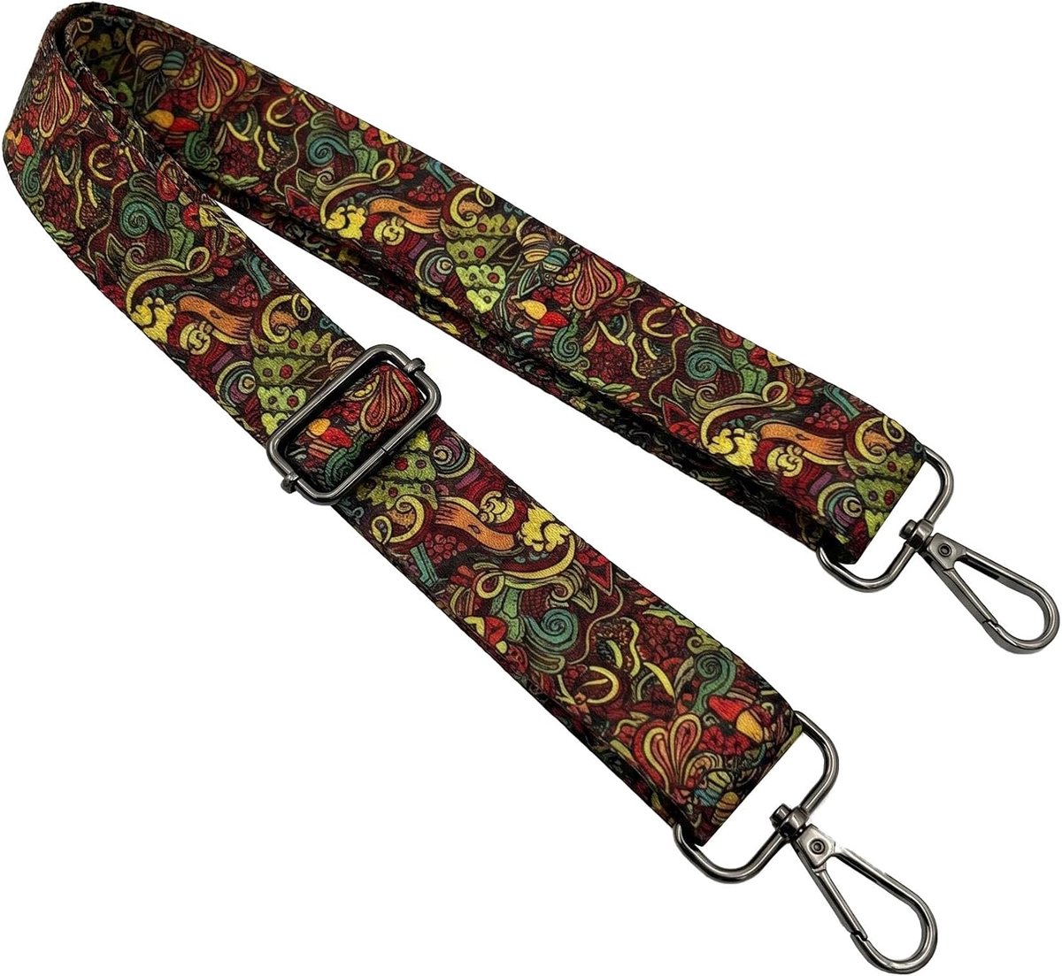 3,8 cm x 80-140 cm, verstelbare tasriem, kleurrijke draagriem, tasriem, schouderriem voor handtassen en doe-het-zelf (rood)