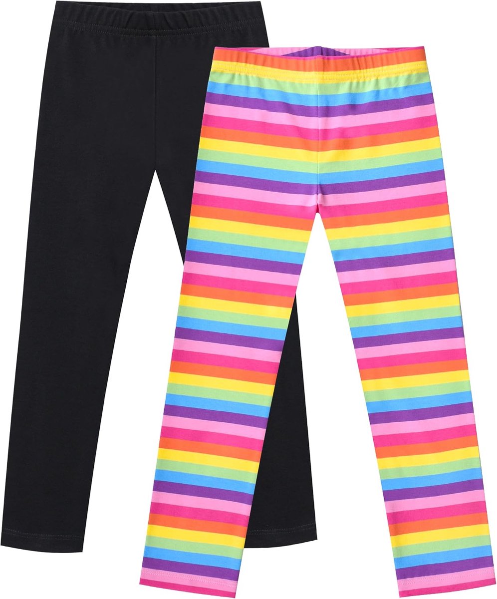 Broek verpakking van 3 stuks Katoen Leggings Kant Rekbaar Kinderen Kleuter 2-7 jaar