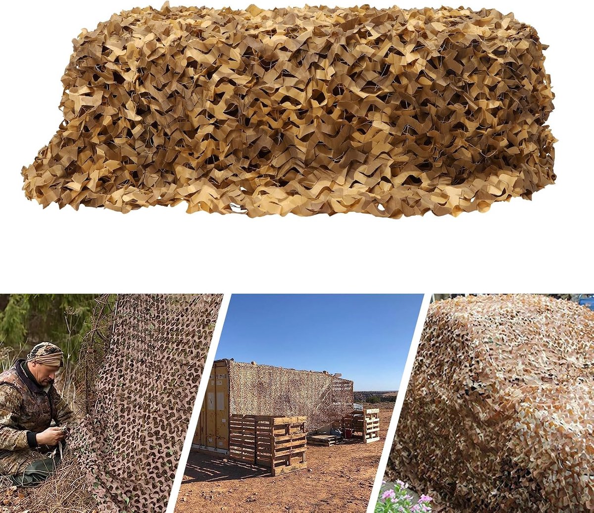 Camouflagenet, 3 x 5 m, camouflagenet, camouflagenet, zonwering, camouflagenet, zonwering, feestdecoratie, autozeilen, camping