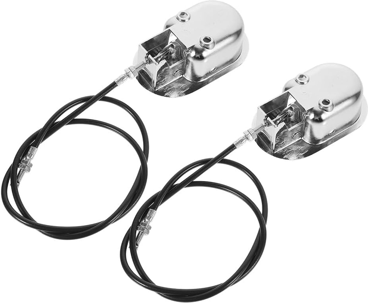 2 Sets Recliner Handgrepen met Kabel voor Precieze Verstelbare Sofa Release Metalen Vervangingsonderdelen voor Kantoor Huiskamermeubilair Eenvoudige Installatie Recliner Reparatie