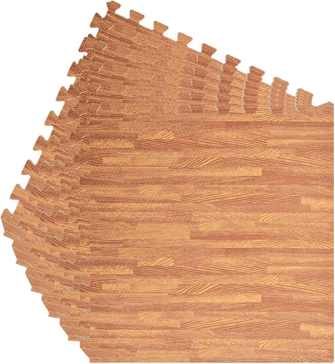 Vloertapijt voor zwembad, 6 stuks, houtlook, 4,32 m², EVA-schuim, waterdichte zwembadmat voor zwembad en whirlpool, antislip zwembadonderlegger met dikke bekleding, onderhoudsvriendelijk tegeldesign