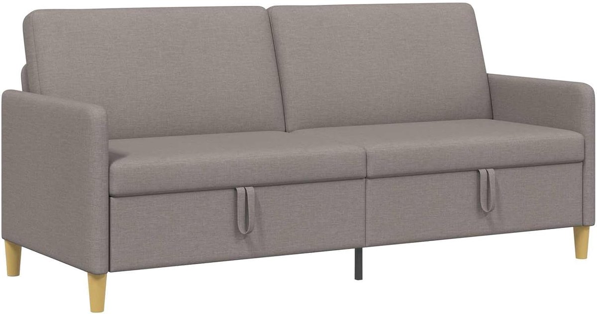 Sofa met opbergruimte, taupe, 192 x 78 x 87 cm, polyester