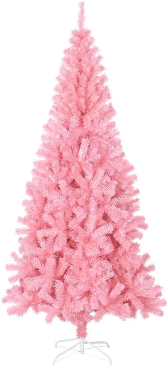 Kunstkerstboom, PVC-materiaal met Stevige Metalen Standaard, Eenvoudig Te Monteren Feestelijke Boom voor Thuis, Woonkamer en Vakantiedecoratie (180x90cm)