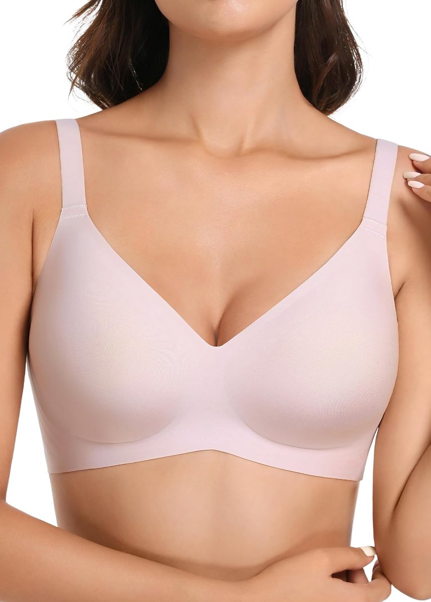 Draadloze Naadloze BH Ultra-Zachte Push Up Volledige Dekking Bralette Dagelijks Comfort & Ondersteuning