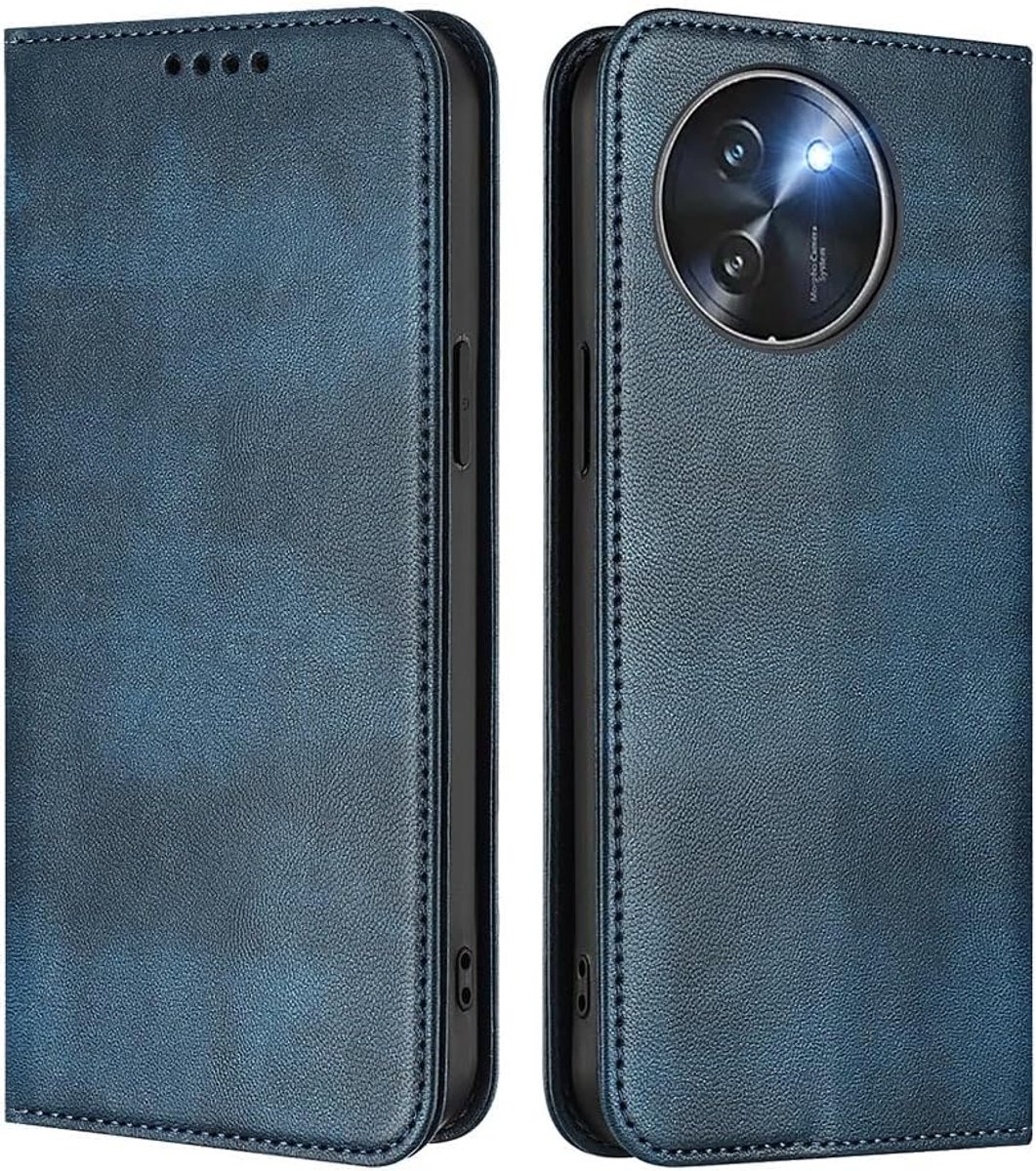 Hoes voor Doogee Note 59 / Note 59 Pro Case, [Magnetische Sluiting] Anti-val en Vingerafdrukbestendig, PU Lederen Portefeuille Stijl Folio Case. Blue