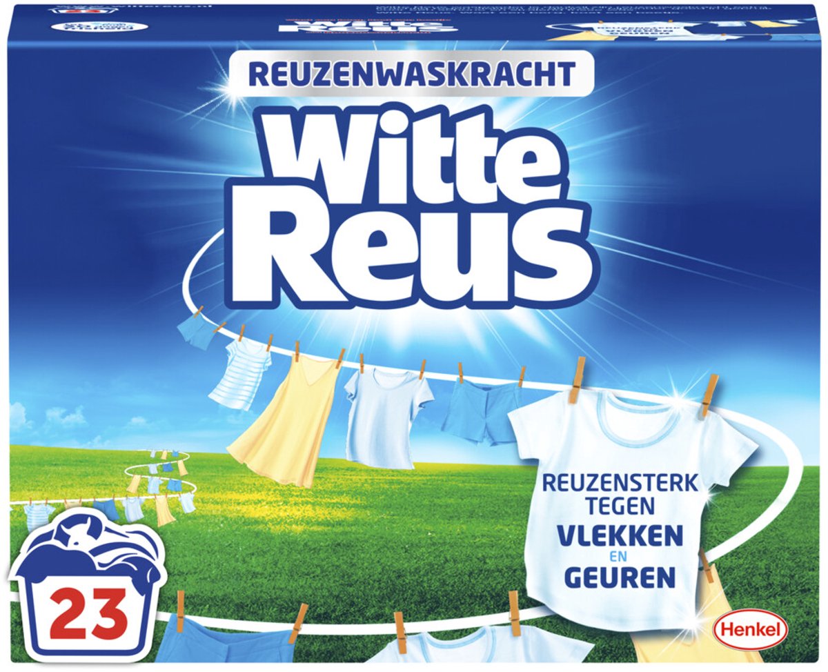 Witte Reus - Wasmiddel Poeder 23 Wasbeurten - 4 x 1,15 gr - Voordeelverpakking