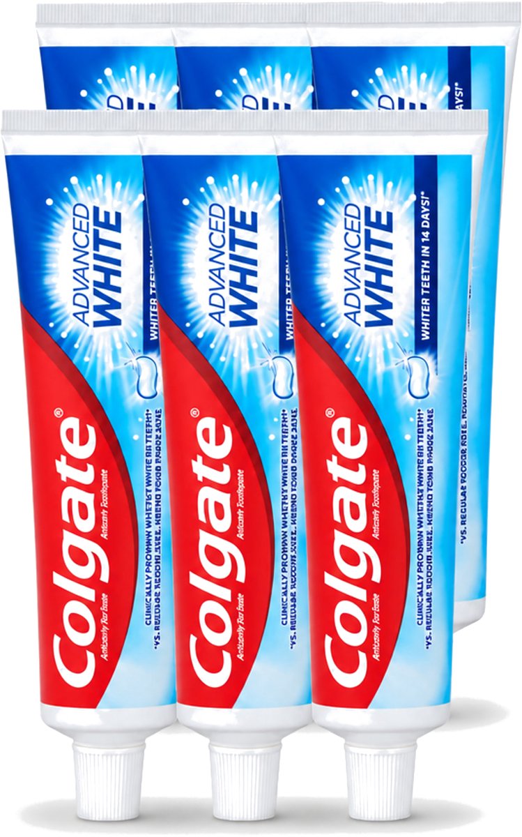 6 x Colgate - Advanced White - Tandpasta - 100ml - Voordeelverpakking - 6 stuks