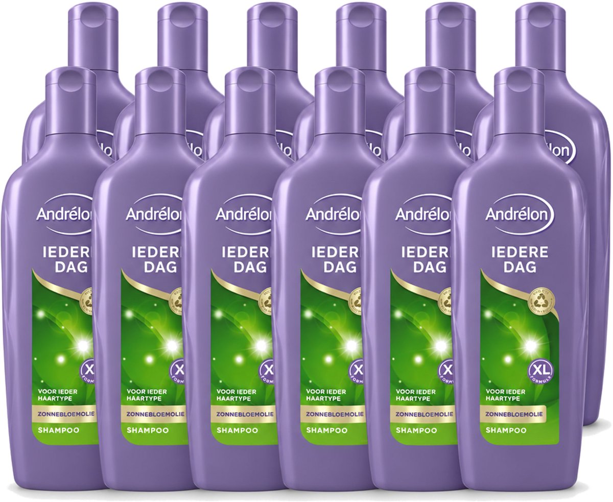 12 x Andrélon - Iedere Dag - Shampoo - 450 ml - Voordeelverpakking - 12 stuks