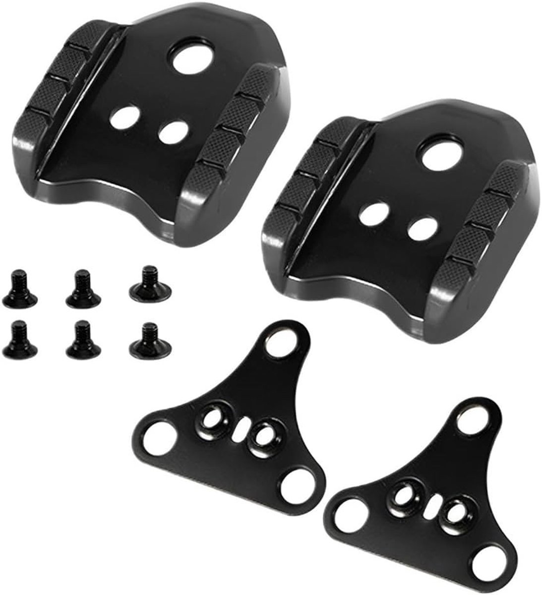 Metaal dubbele cleat fiets pedaal adapters, converter voor mountainbike en racefiets pedalen, geschikt voor verbeterde grip en prestaties