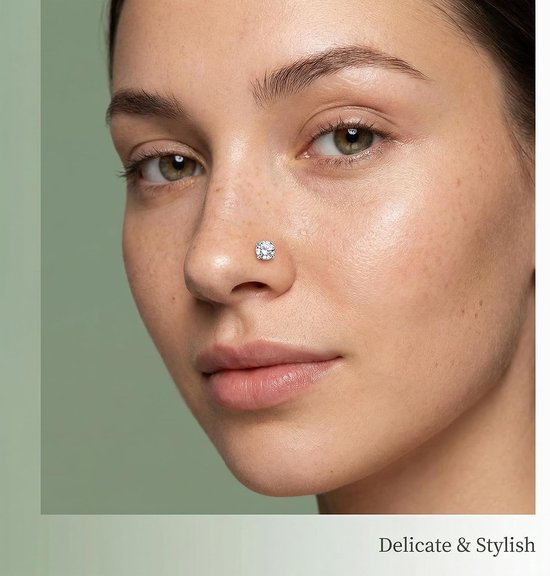 4 stuks steriele piercingvat, roestvrijstalen wegwerpgereedschap en veilig neusoorset voor tieners en volwassenen — afbeelding 5