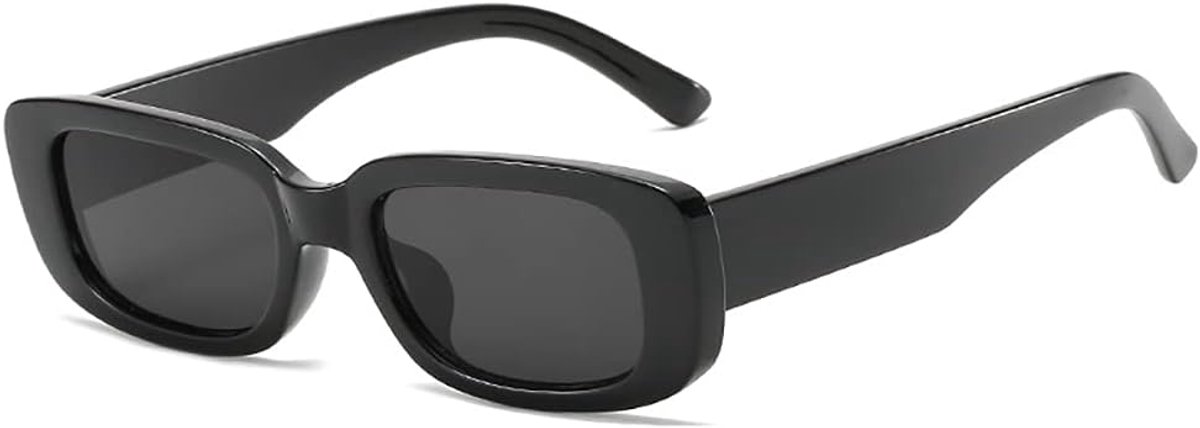 rechthoekige zonnebril dames heren dikke zonnebril vintage klein vierkant mode bril