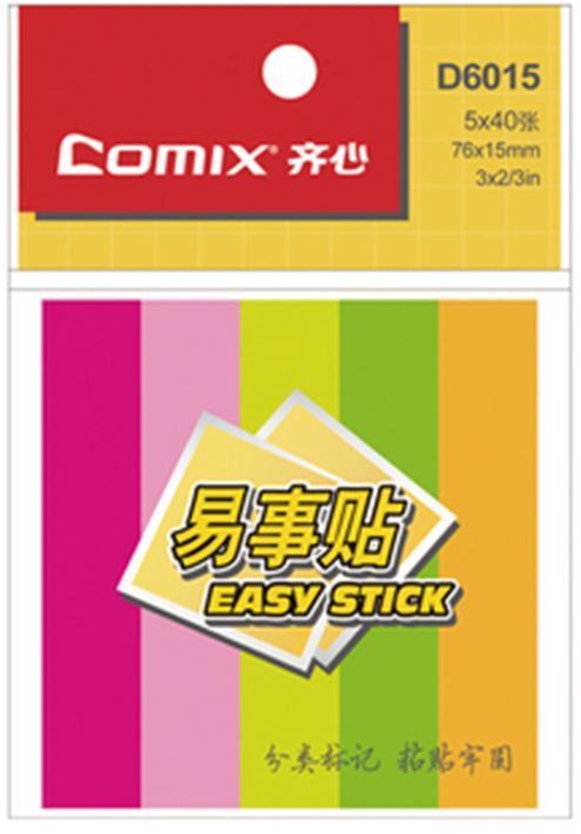 Comix zelfklevende indextabs