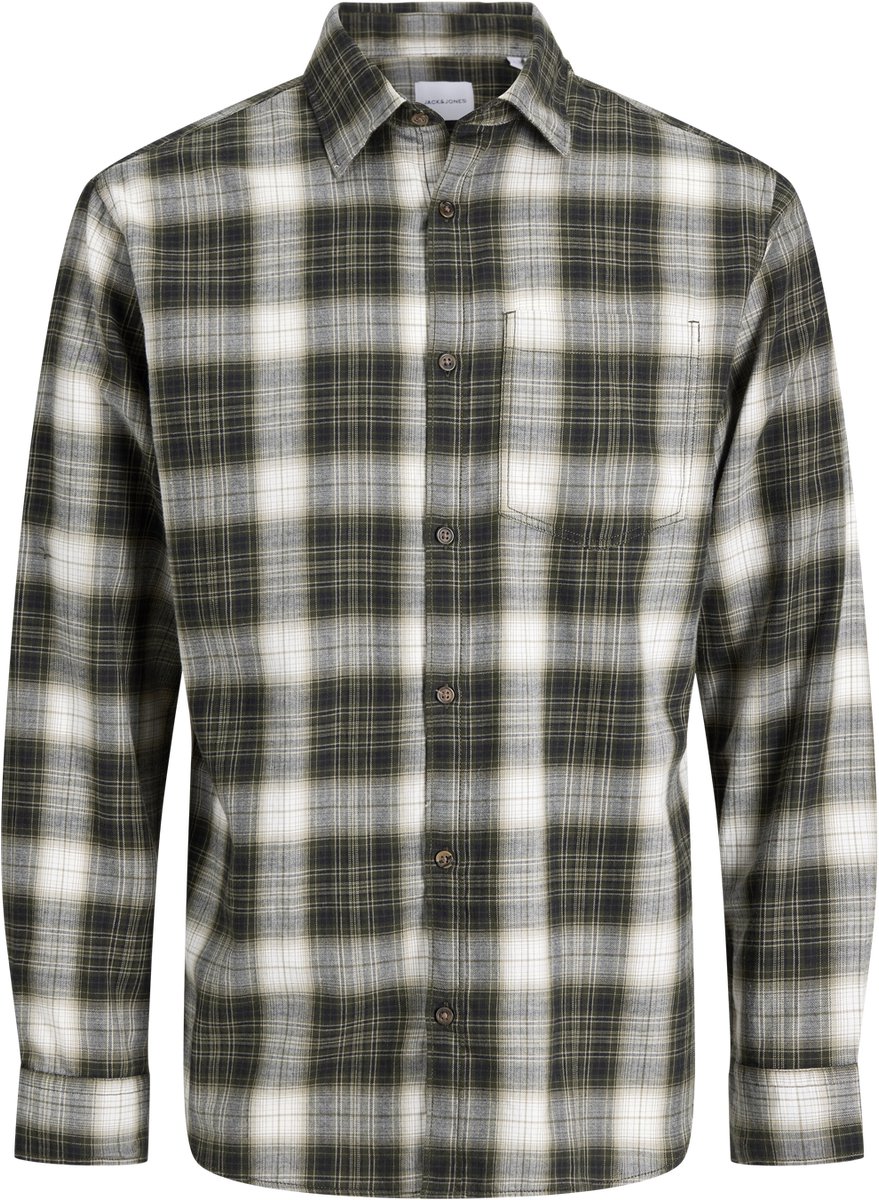 JACK & JONES PLUS - JJJAMES FLANNEL SHIRT L/S PLS Heren Overhemd
