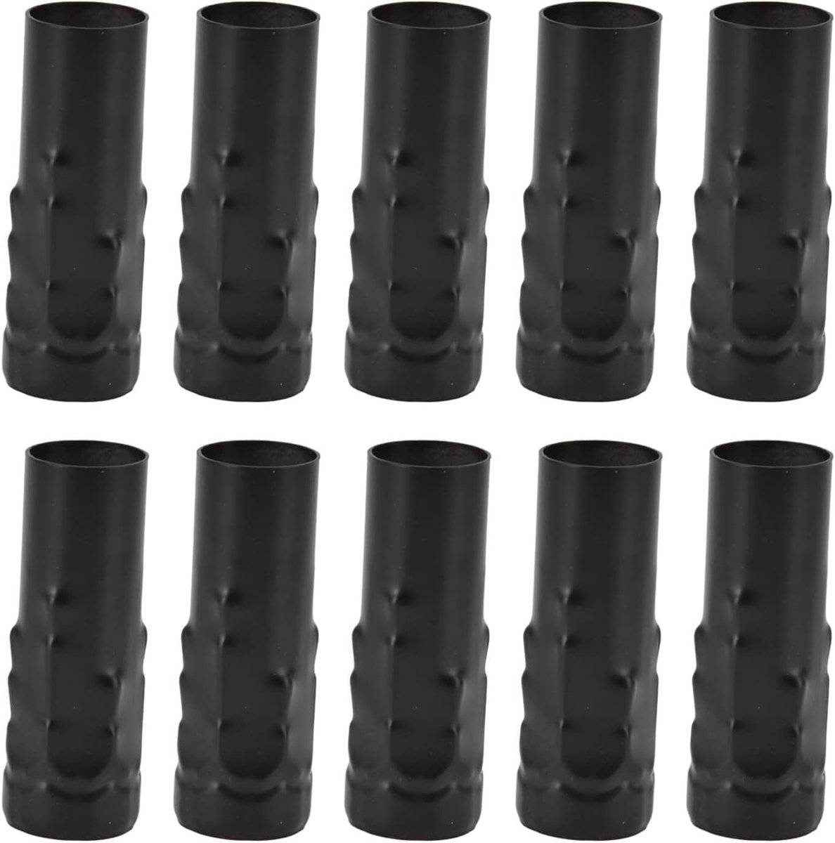 10 Stuks E14 Metalen Tube voor Kaarslamp Houder - Lampvoet Verlichting Accessoires 25x80mm, E14 Lamphouder, Zwart