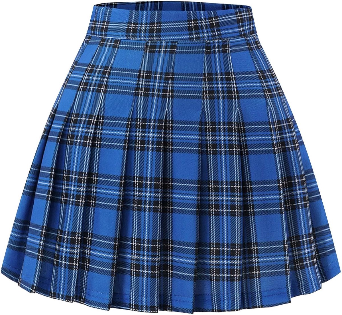 rok voor dames, korte rok met hoge taille, tennis- en schoolrok
