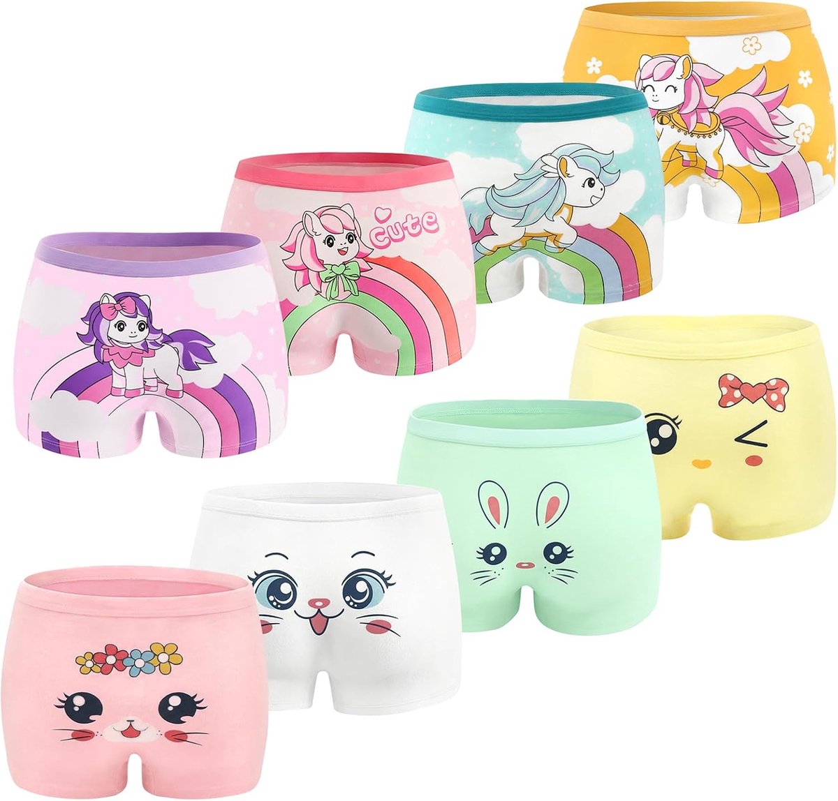 8 stuks onderbroeken meisjes boxershorts katoenen panty's kinderen baby onderbroek comfortabele slipjes meisjes