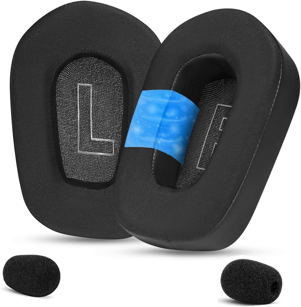 Vervangende Oorkussens voor Draadloze Gaming Headsets met Ademend IJszijde Stof - Comfortabele en Koelende Oorkussens voor Optimale Geluidskwaliteit