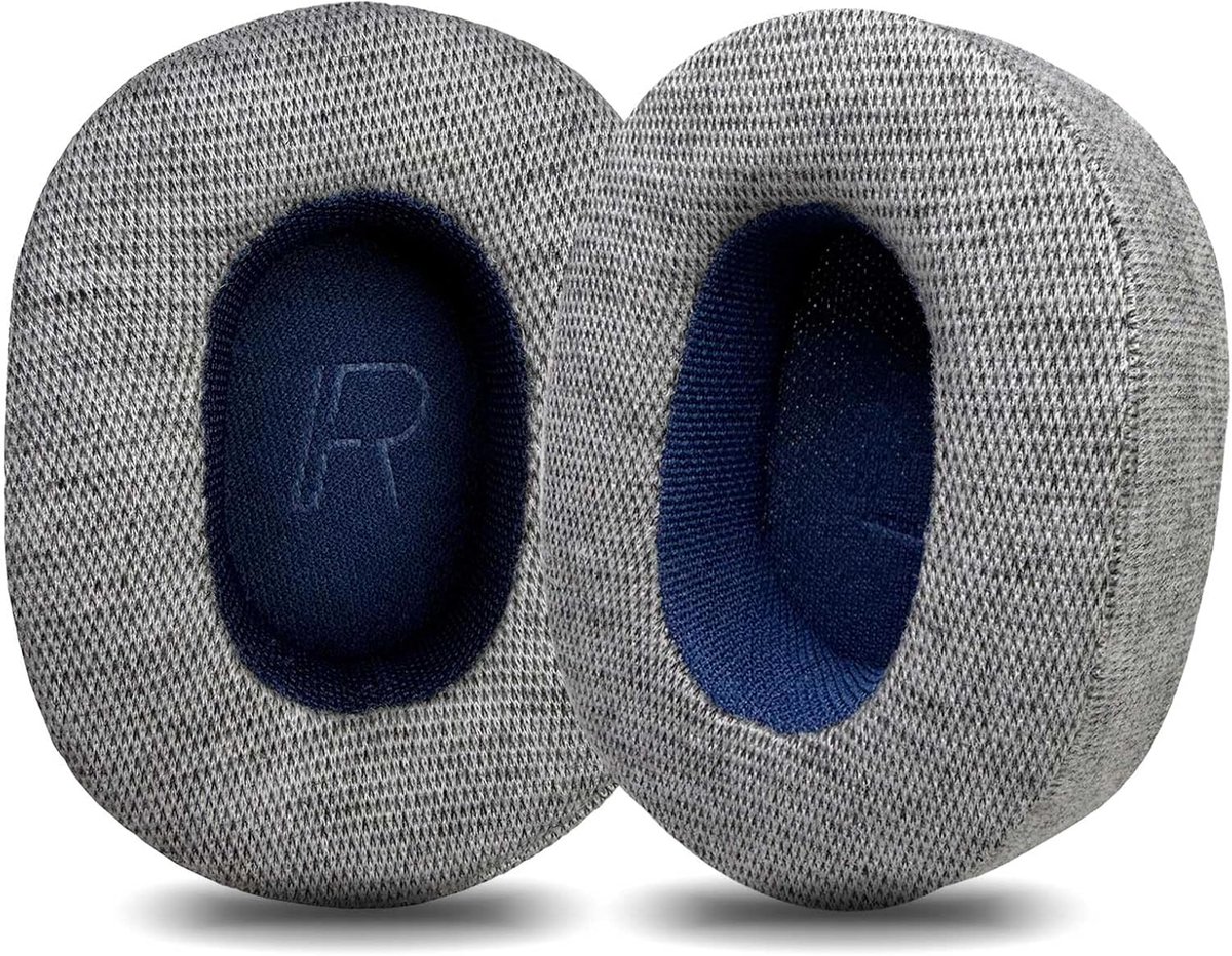 oorkussentje voor Audio Technica ATH M50X, M50XBT, M50RD, M40X, M30X, M20X, MSR7, SX1 Monitor Hoofdtelefoon (grijs velours)