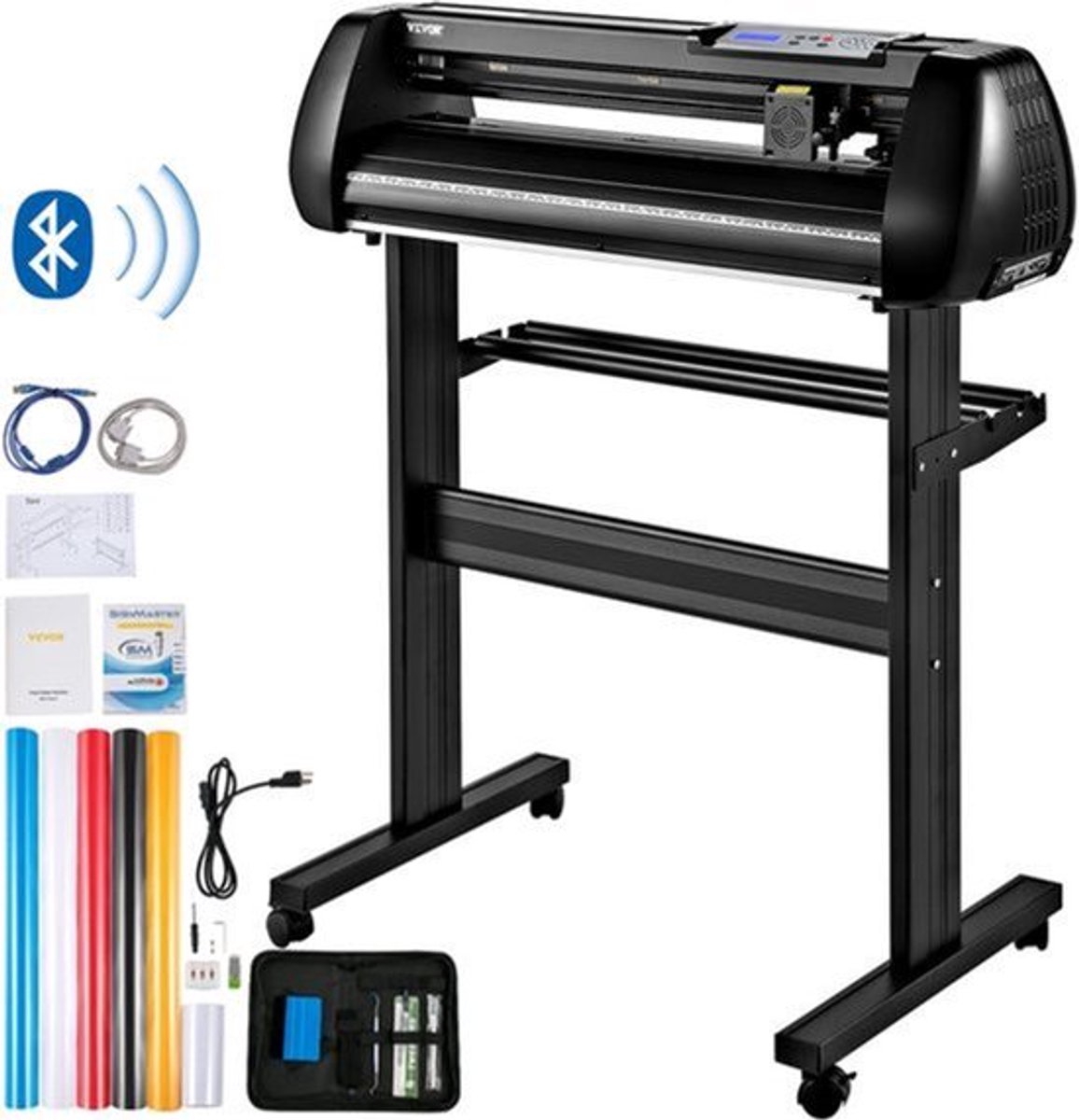 Vinyl Cutter Plotter Snijmachine - 28/34 Inch - LCD Display - Bluetooth Verbinding - SignMaster Software Kit