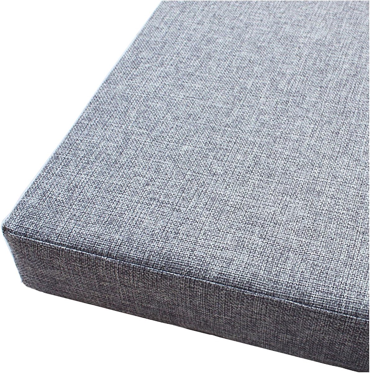Kussen 2 3 zits Bench Mat Pad Patio Bench Pad ligstoel kussen Vervanging Matras Pad Indoor Outdoor, 3.9 "(10 cm) Dik, wasbaar linnen-grijs 60x35x10cm (23x14x4in)
