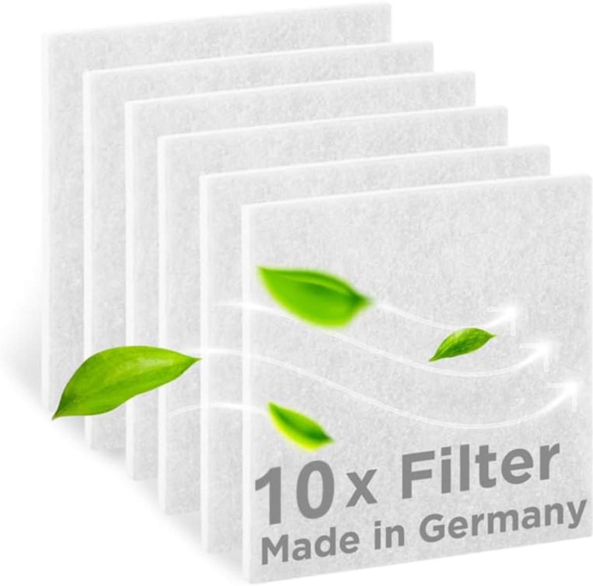 10 x vervangingsfilter voor LIMODOR Compact ventilator, compatibel met Limot ventilatieapparaat (artikelnummer 00070 en 00810), luchtfilter en stoffilter, Made in Germany (10 filters wit)