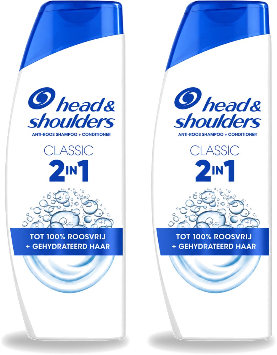 2 x Head & Shoulders – 2-in-1 – Classic – 625 ml - Voordeelverpakking - 2 stuks
