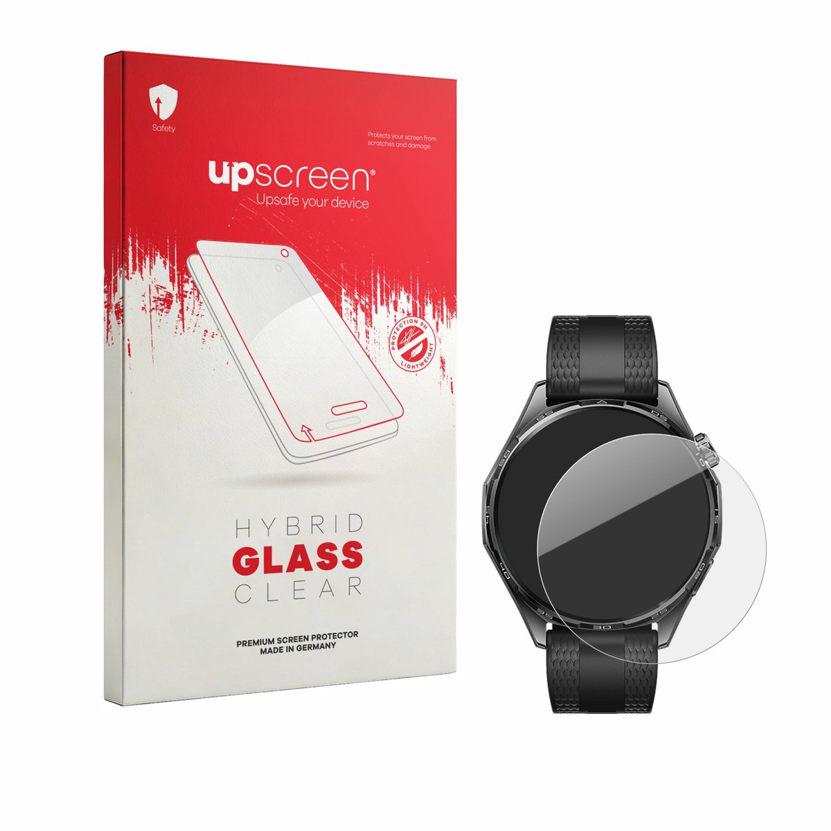 upscreen - Screenprotector voor Huawei Watch GT 7 (46 mm) - Folie Beschermfolie Beschermglas transparant