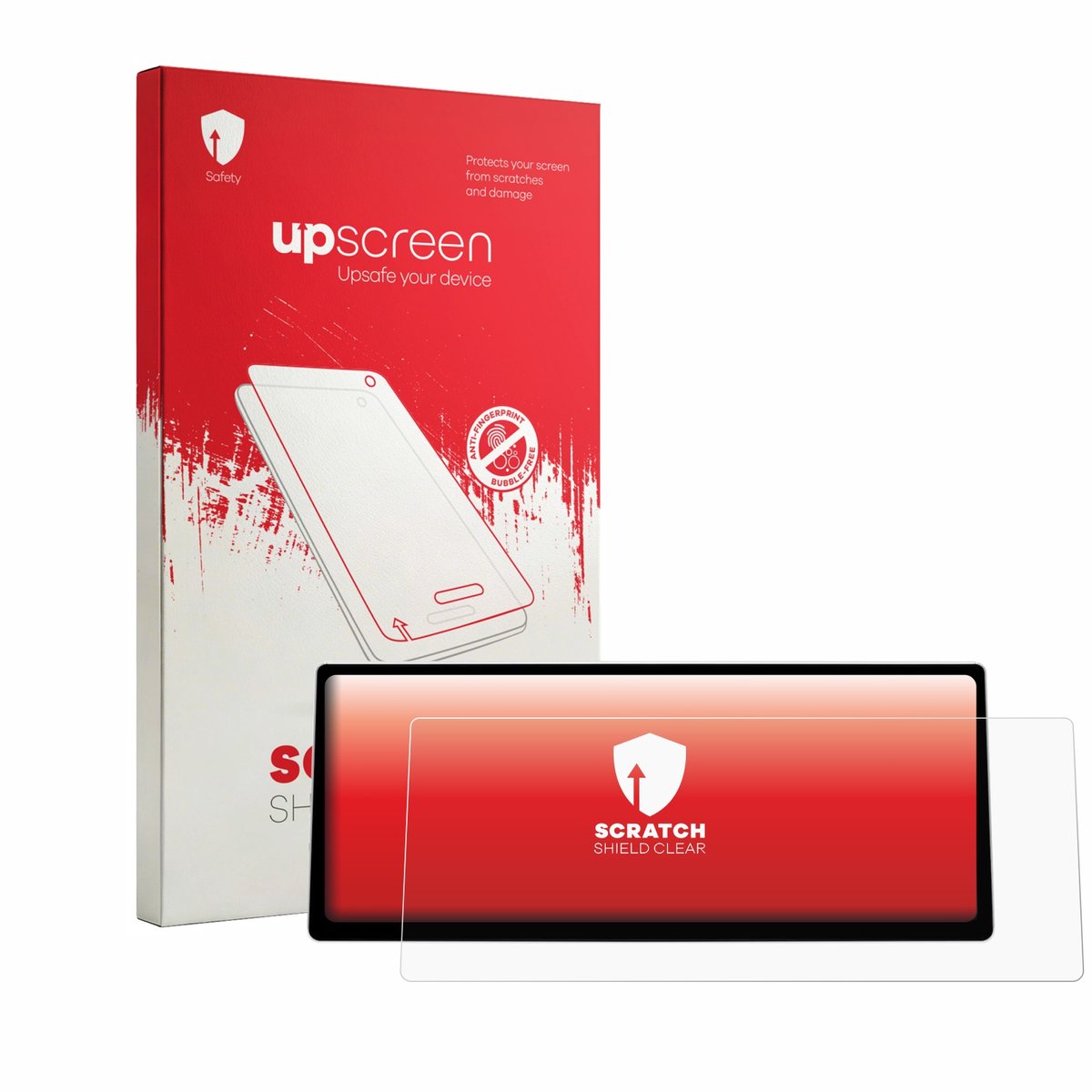 upscreen - Screenprotector voor Ninetom 2016-2022 BMW X1 F48 Car Radio 12.3" - Folie Beschermfolie transparant
