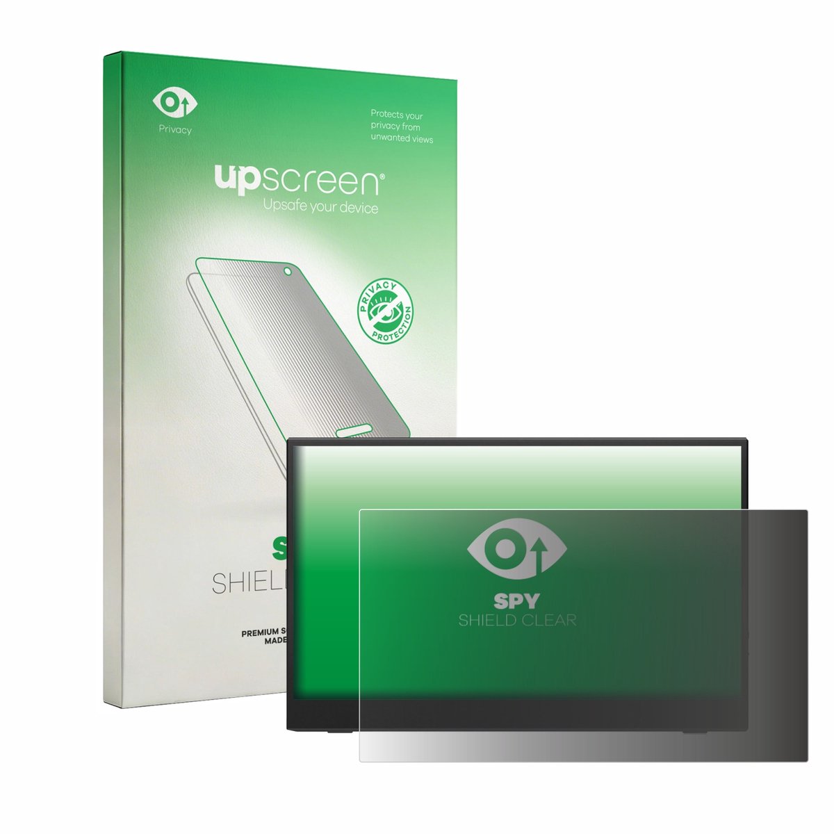 upscreen - privacy screenprotector voor HGFRTEE B156-SZF06L6 15.6" - Folie Beschermfolie Blauwlichtfilter
