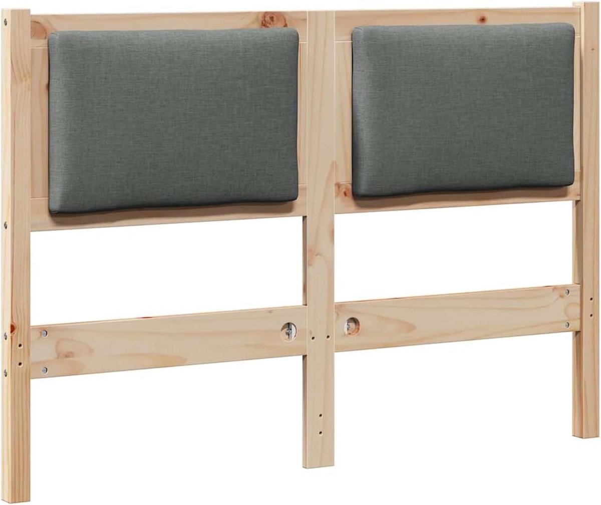 Hoofdeinde overig bruin 120 cm massief hout grenen, voor bedden zonder hoofdeinde, ideaal voor slaapkamer en moderne woonkamers, eenvoudige montage, gemakkelijk te reinigen en rugvriendelijk