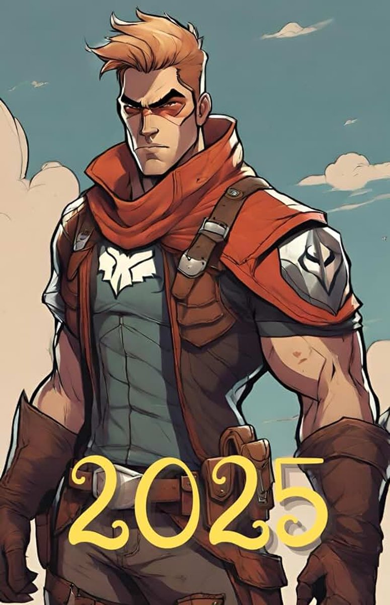 Power Hero: 378-page Calendar for every day of the year, including every hour with extra montly and yearly page with Power Hero