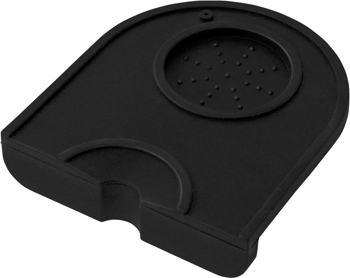 Kitchen Koffieaanstampmat - Antislip koffiemat op aanrecht met filterhouder voor het aanstampen van koffie - Vaatwasmachinebestendige siliconen keukenmat 14 x 12,5 cm