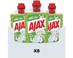 Ajax - Allesreiniger Fête des Fleur Lentebloem - 8 x 1 liter - Voordeelverpakking
