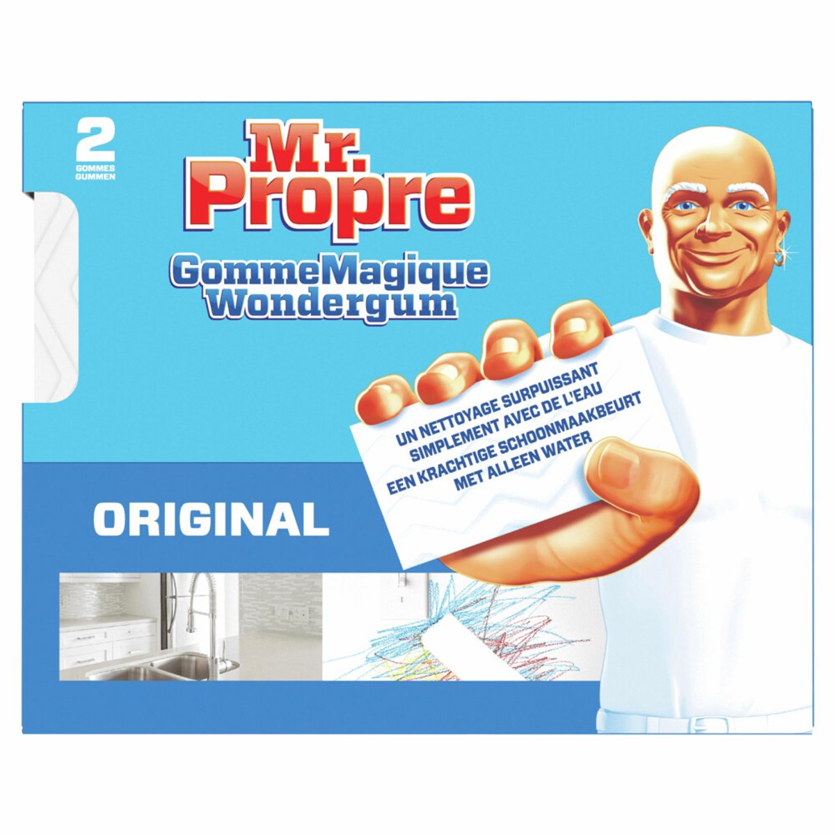 MR PROPER ERASER ORIGINAL 2 Stuks - Schoonmaak spons