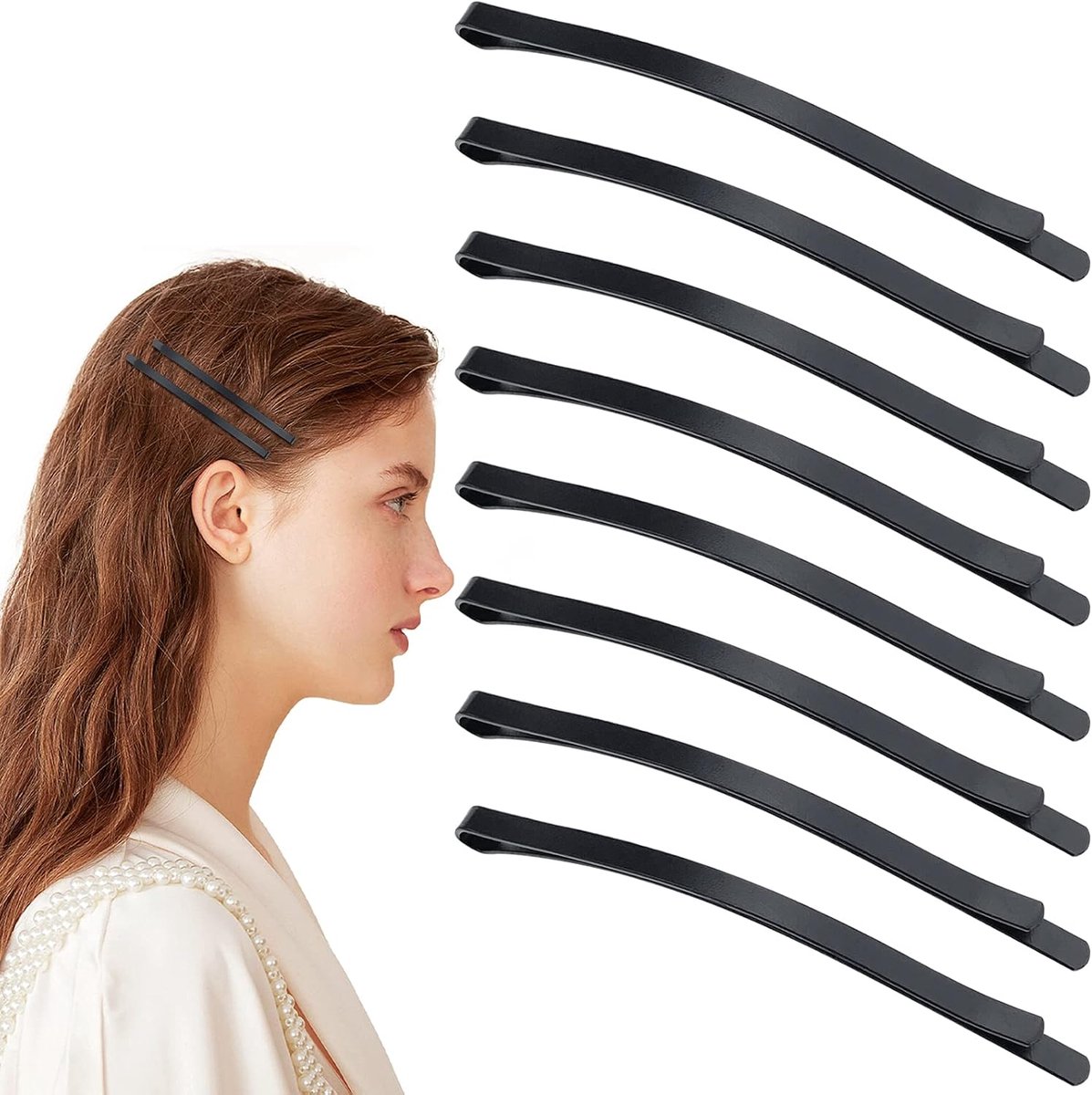 50 zwarte Jumbo Bobby Pins, 9,34 cm metalen haarspeldjes, haarspeld bobby-pins haarspelden haaraccessoires voor vrouwen dikke lange opgestoken haarstijl