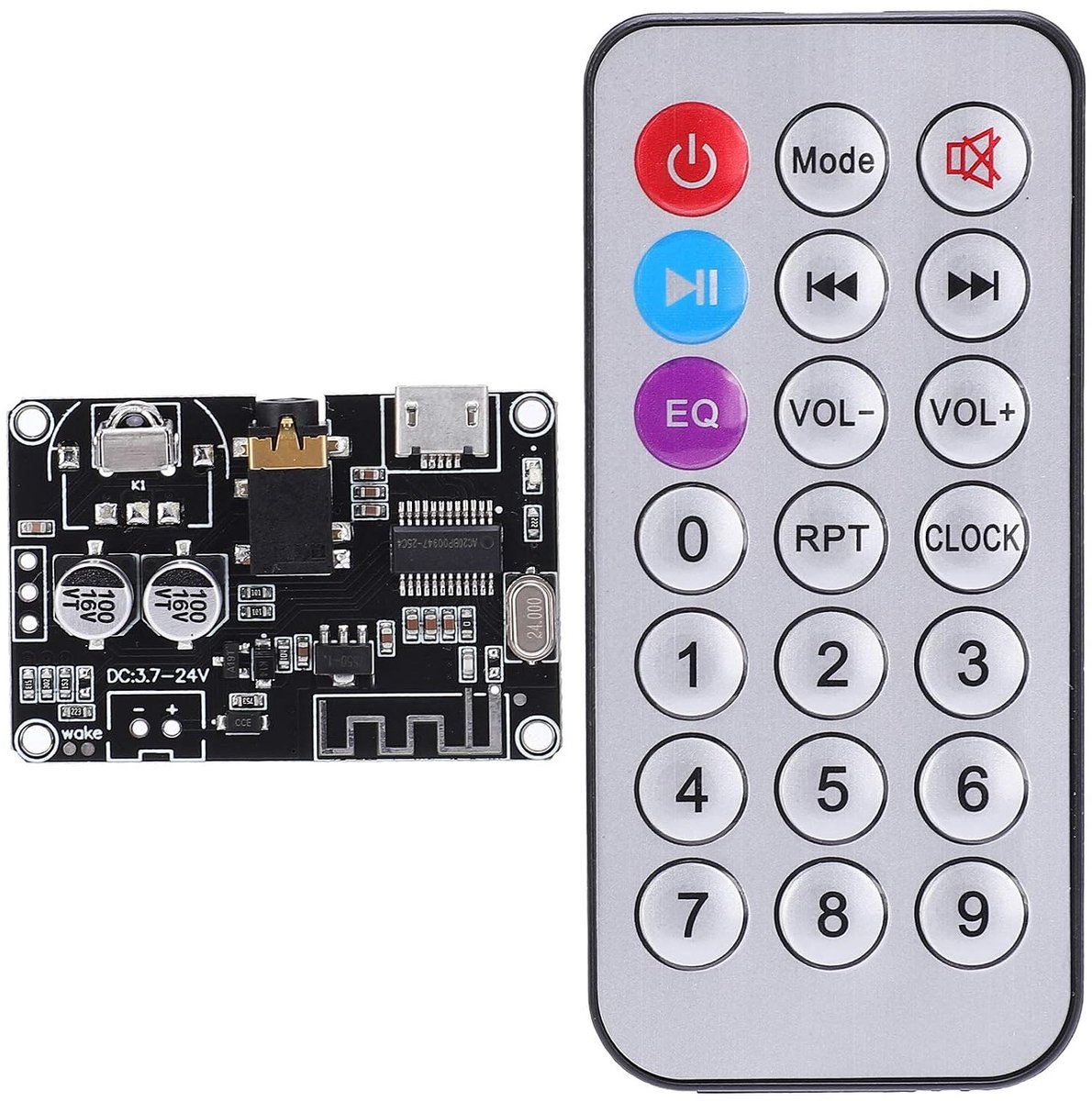 Audio Receiver Board PCB Bluetooth 5 Audio Receiver Board Stereo Eindversterker Module met Afstandsbediening XY-WRBT voor DIY Hoofdtelefoon Home Stereo