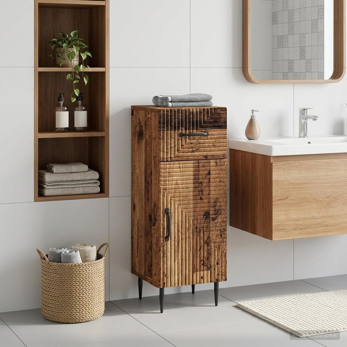 Oud hout 30 x 31 x 80 cm houtmateriaal