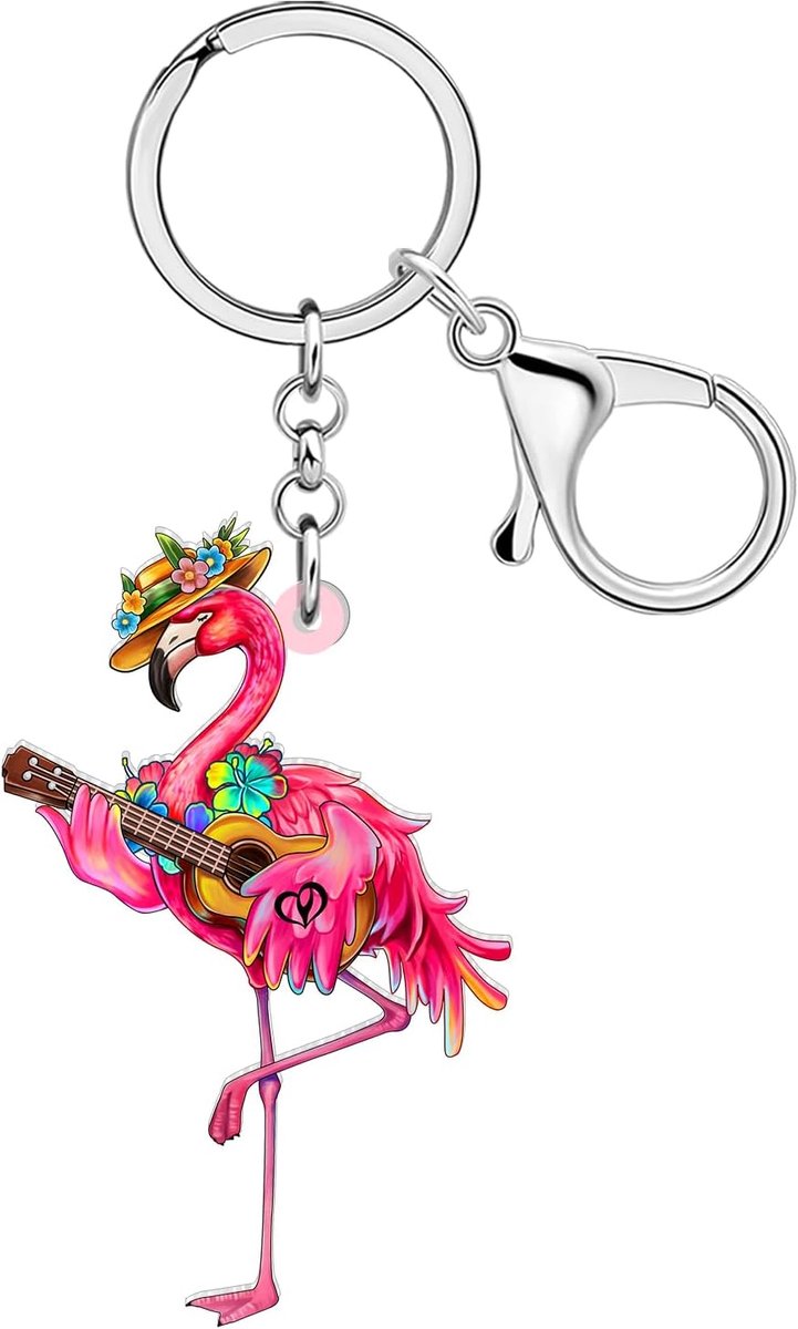 Roze Flamingo Sleutelhanger Tropische Vogel Accessoires Inspirerende Flamingo Geschenken Voor Vrouwen Meisjes Tas Purse Charms