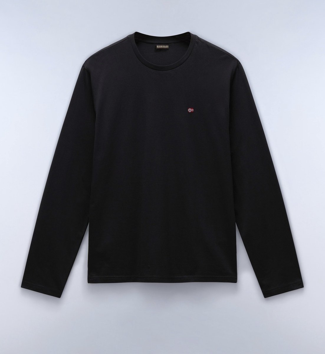 Long Sleeve Crew Neck Tee T-Shirts Zwart