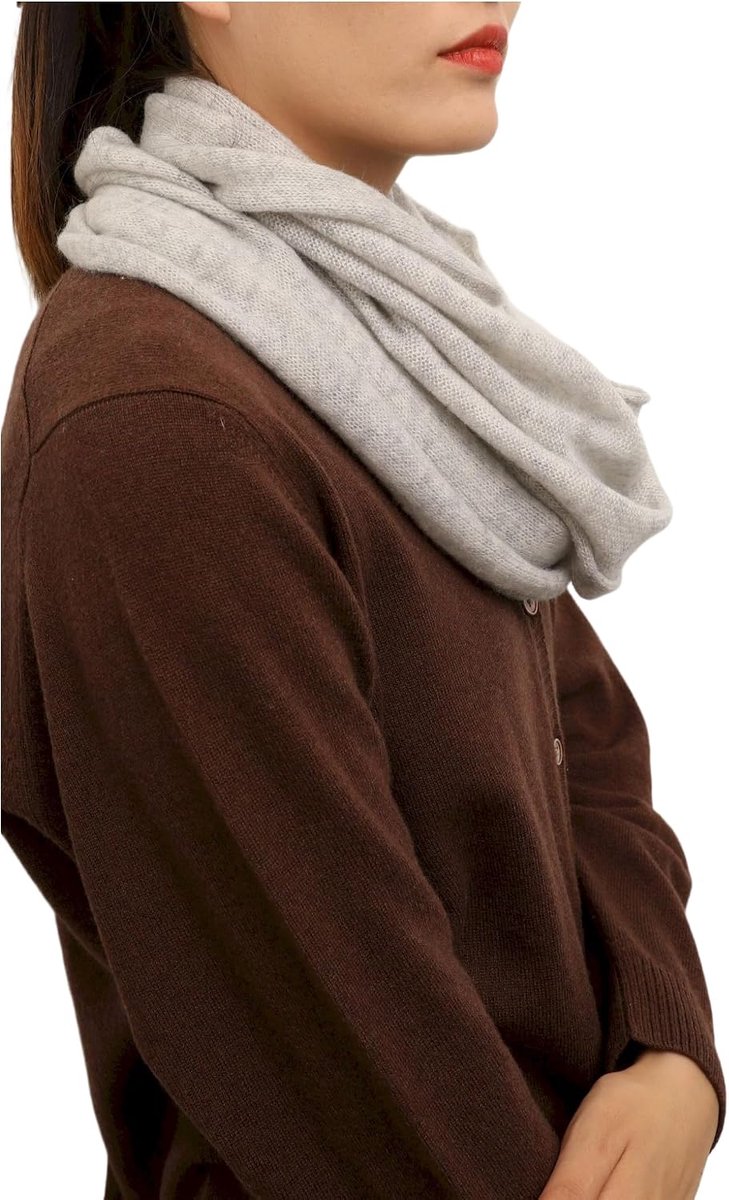 100% kasjmier wol unisex loop sjaal kasjmier ronde sjaal gebreide sjaal winter ronde halsdoek dames heren colsjaal