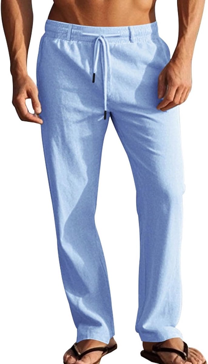 Broek Zomer Katoen Linnen Broek Lichtgewicht Yoga Zomer Grote Maat Elastische Sportbroek M-2XL