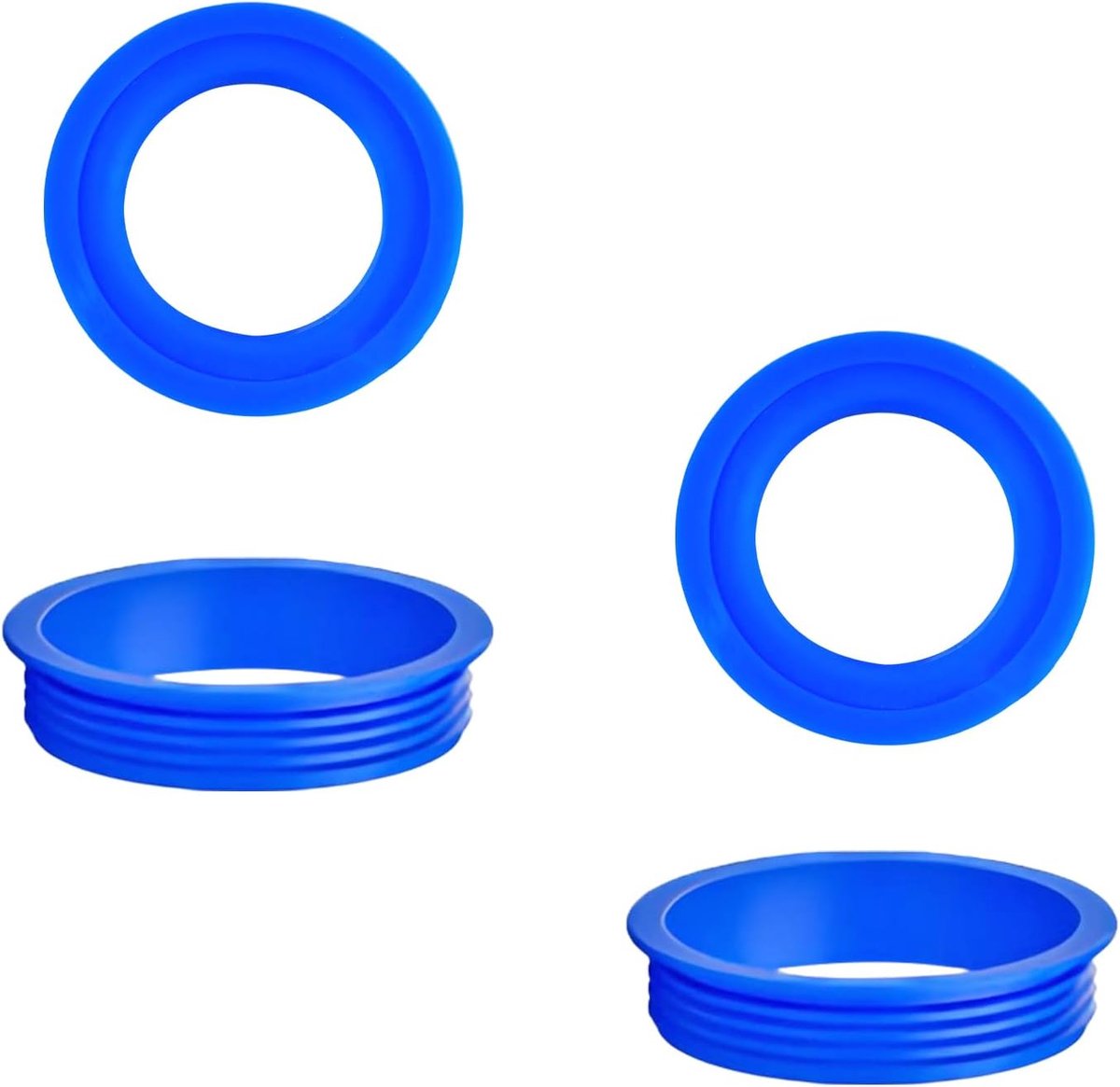 Vervangingsring 4 stuks - Silicoon - Binnen diameter 38mm - Voor afdichting - Geschikt voor afvoerputjes