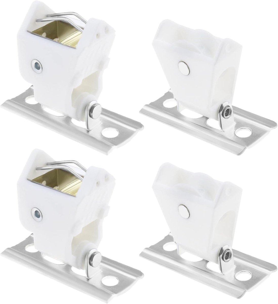 Touwgeleider Pulley Set 2 Stuks - Swivel Type - Inclusief Touwsluiting Mechanisme - Voor Raamdecoratie en Gordijnen