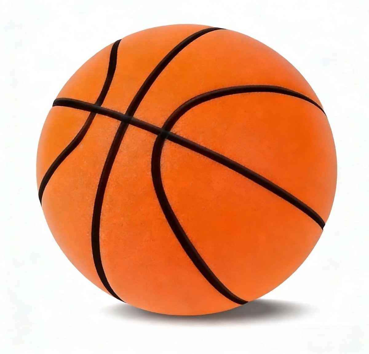 stille basketbal, 24 cm sponsbal, schuimbal, zachte bal voor kinderen, voor thuis, stille indoor basketbal, lichte en stille basketbal met mand