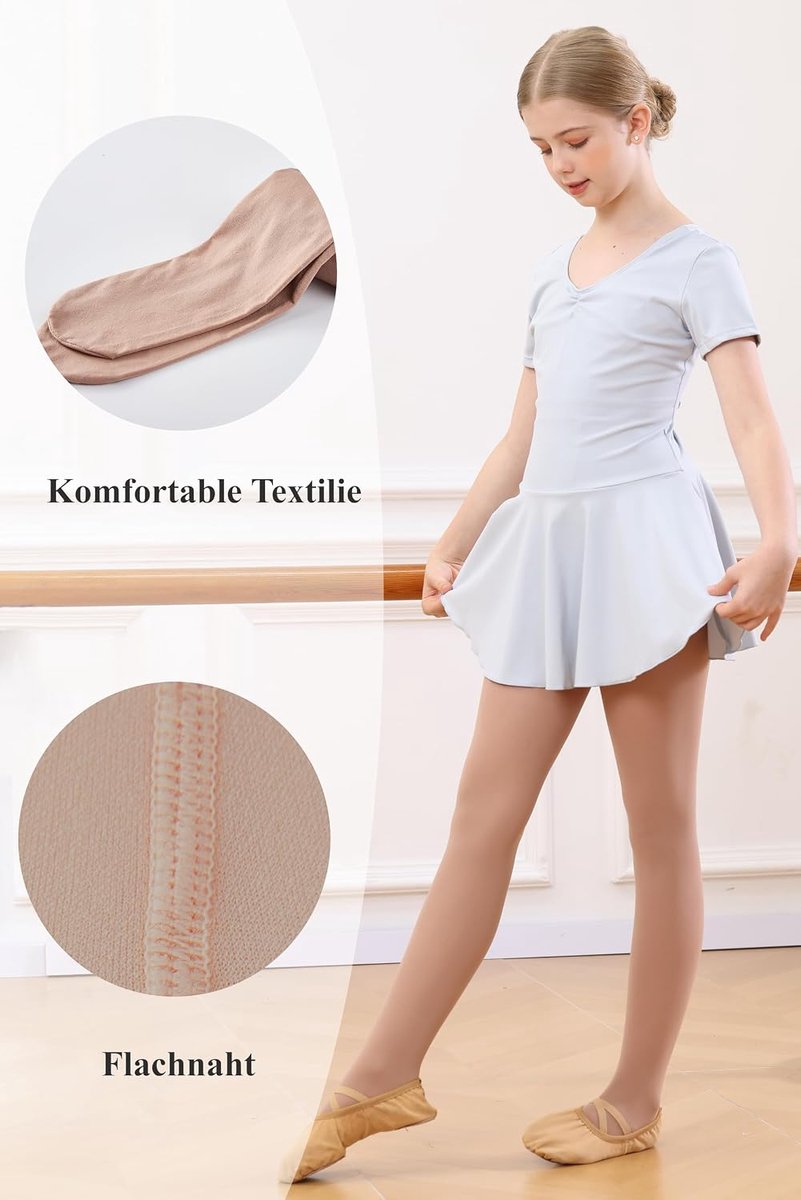 Danspanty's voor Meisjes, Ultra Zachte Overgangspanty's, 1/2 paar Danssokken voor Balletschool en Gymnastiek