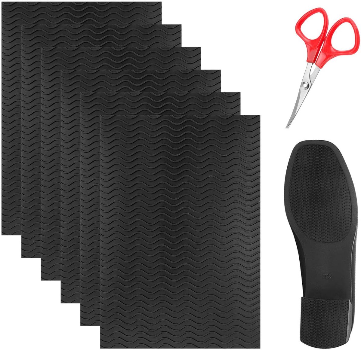 6 Stuks Antislipzolen 15×10 cm