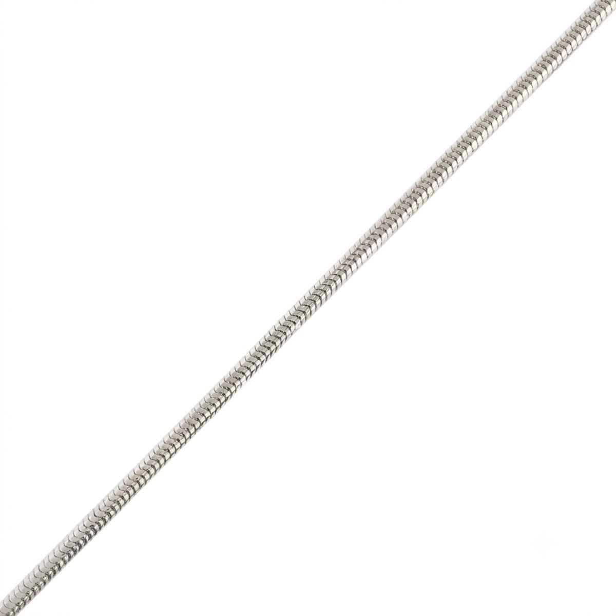 Witgouden Ketting Slang Schakel 0.8 mm 50 cm 14 karaats